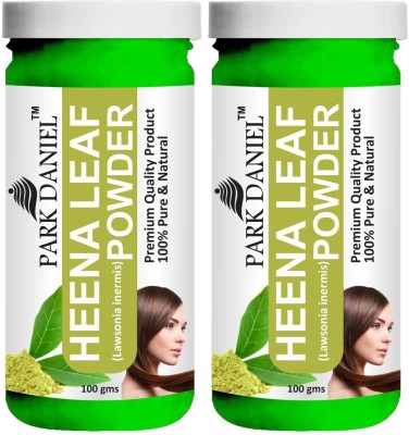 PARK DANIEL Premium Heena Powder- For Hair Color Combo Pack 2 bottles of 100 gms(200 gms)(200 g)