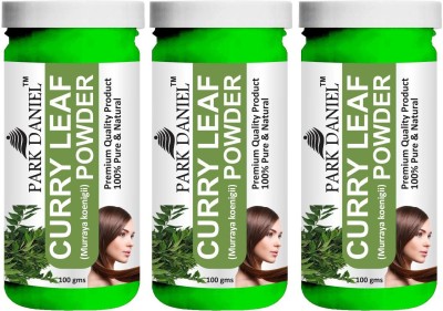 PARK DANIEL Premium Curry Leafs Powder- For Hair Care Combo Pack 3 bottles of 100 gms(300 gms)(300 g)