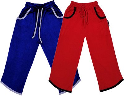 IndiWeaves Capri For Girls Casual Solid Cotton Blend(Multicolor Pack of 2)