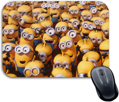 CC ENTERPRISES Minion Printed Mouse Pad for Computer, PC, Laptop Mousepad for Gamming Non Slip Base Mousepad(Multicolor)