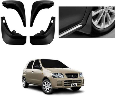 CARSONIFY Front Mud Guard, Rear Mud Guard For Maruti Alto NA(Black)