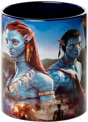 Fantasy Ablaze Avatar DT Navy Blue Ceramic Coffee (300 ml) Ceramic Coffee Mug(300 ml)
