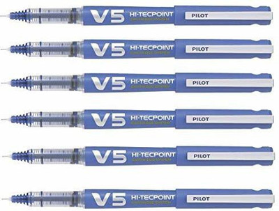 PILOT V5 Ink Cartridge(Pack of 6, Ink Color - Blue)