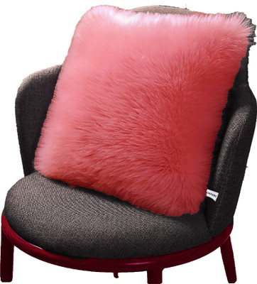 Catchyx Cart Microfibre Solid Cushion Pack of 1(Pink)