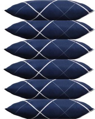 ACZO FEEL Microfibre Geometric Sleeping Pillow Pack of 6(Multicolor)