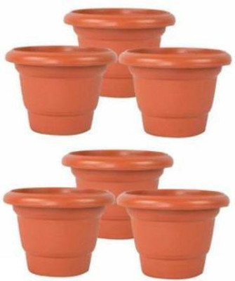 VirajSanchi Plant Container Set(Pack of 6, Plastic)