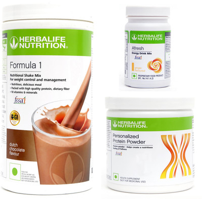 HERBALIFE Formula 1shake mix Chocolate and protein powder 200 and afresh Ginger Protein Shake(750 g, Chocolate)