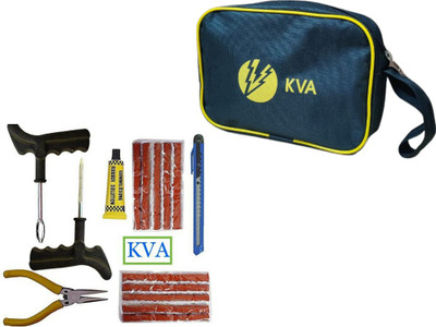 KVA PLUS 007 Premium Tubeless Tyre Puncture Repair Kit