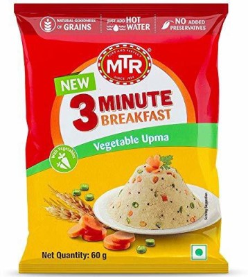 MTR 3 MIN REGULAR UPMA 60 GRAMS PACK OF 3 180 g(Pack of 3)