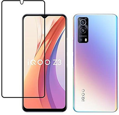 welldesign Edge To Edge Tempered Glass for Vivo iQOO Z3, Vivo iQOO Z3 5G(Pack of 1)