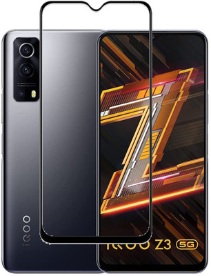 welldesign Edge To Edge Tempered Glass for Vivo iQOO Z3, Vivo iQOO Z3 5G(Pack of 1)