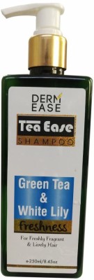 DERMEASE Tea Ease Green Tea & White Lily Shampoo 250ml Bottle(250 ml)