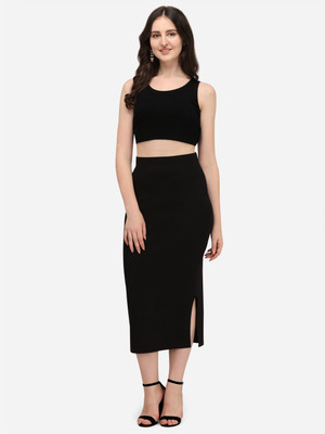 keshav piya fab SHAPEWEAR-Black (L) Polyester Petticoat(L)