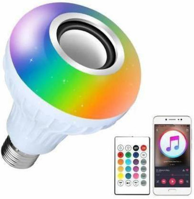 TULUA B 27 Smart Music Bulb Smart Bulb 5 W Bluetooth Speaker(Multicolor, Stereo Channel)