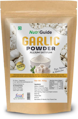 Nutri Guide Naturally Organic Garlic Powder Dried for Cooking(100 g)