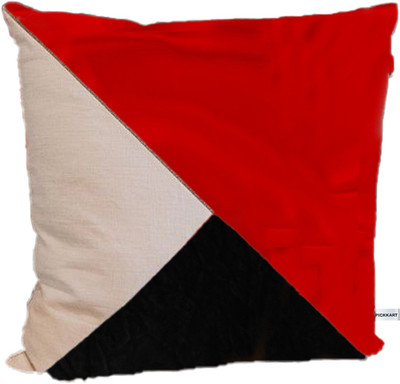PICKKART Square Shape Huggable Soft Plush Stuffed Cushion Pillow Toy in three Color, SIze 37 cm  - 37 cm(Red, Black, White)