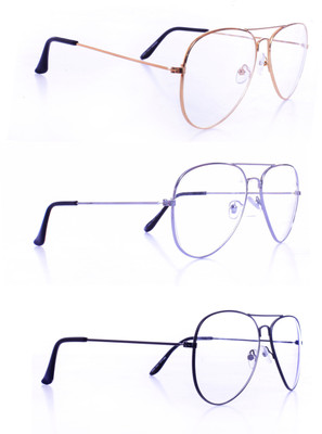 PC STAR Aviator Sunglasses(For Men & Women, Clear)
