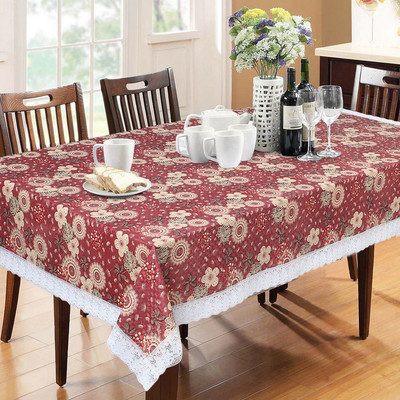 Flipkart SmartBuy PVC 6 Seater Floral Table Cover(Multicolor)
