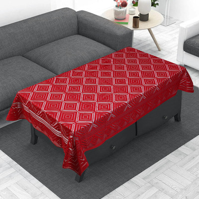 Flipkart SmartBuy Geometric 4 Seater Table Cover(Maroon, Polyester)