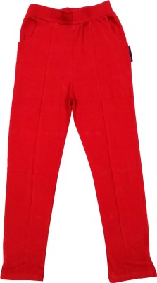 Indistar Regular Fit Girls Red Trousers