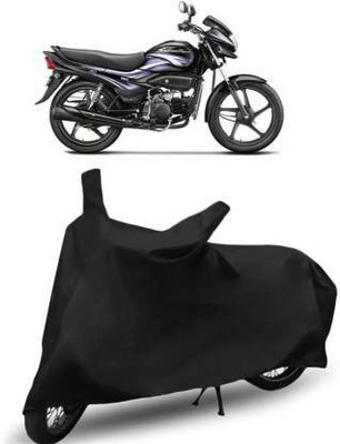 Amozkart Waterproof Two Wheeler Cover for Hero(Super Splendor, Black)