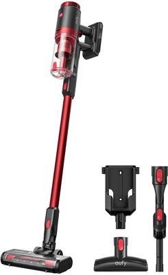 Eufy by Anker HomeVac S11 Lite Cordless Vacuum Cleaner with Swappable Battery  (Red, Black)