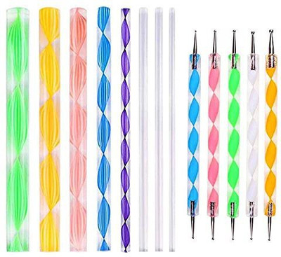 Levin Mandala Art Dot Painting Designer Acrylic Tools Set (8 Pcs Mandal Tool & 5 Pcs Dotting Tool)
