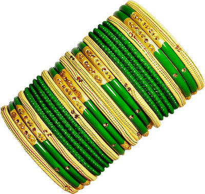555 BABA LAHTHI Lac Bangle Set(Pack of 24)
