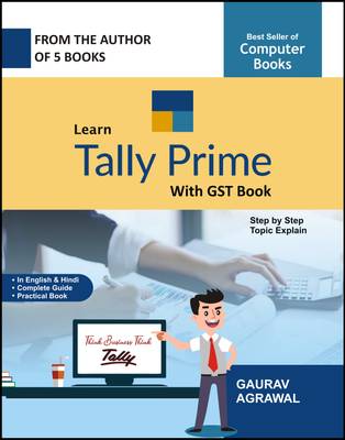 Learn Tally Prime With GST Book by Gaurav Agrawal