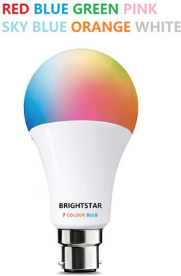Brightstar 9 W Basic Decorative B22 LED Bulb(Multicolor)