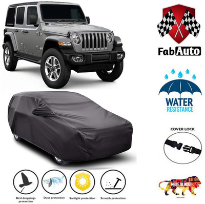 FabAuto Car Cover For Jeep Wrangler(Grey)