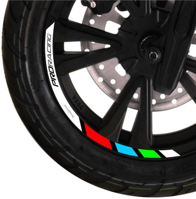 Piston Graphics Sticker & Decal for Scooter(Multicolor)