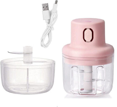 Bella Faccia Electric Mini Garlic Chopper Mincer / - Fruit-Vegetable Cutter - Food Supplement Machine Blender (250 ML). Vegetable & Fruit Chopper(1 Chopper)