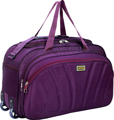 XERUS (Expandable) Unisex (54 Cm) Travel Duffel Bag Light weight Waterproof Premium Quality Polyester/Nylon Fabric Material Luggage Bag Duffel With Wheels (Strolley)