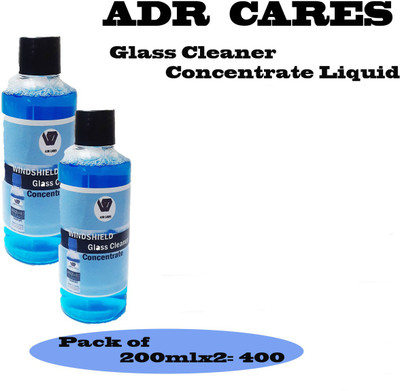 ADR CARES Multi Purpose Glass Cleaner Liquid Concentrate Non-Ammoniated(2 x 200 ml)