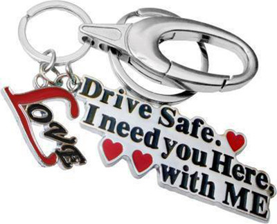 SHOKY LOOKS Love with amzing lock drive safe i need you here with me my love msg for someone spl Key Chain