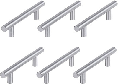 ATLANTIC Cabinet Handle Pull Stainless Steel Brushed Nickel for Kitchen and All Types Wooden Furniture Doors , Total Length: 12.20 inches, Hole to Hole - 256 MM,Pack of 6 PCS Stainless Steel Cabinet/Drawer Handle(Silver Pack of 6)