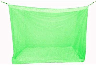 MAHAMAYA ENTERPRISES Cotton Adults Washable mosquitonetgreen78 Mosquito Net(Green, Bed Box)