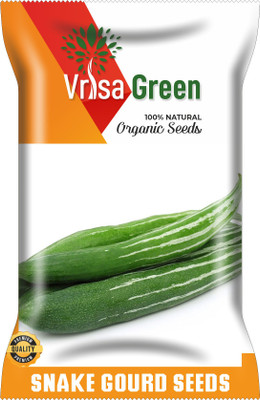 Vrisa Green GREEN SNAKE GOURD Seed(30 per packet)