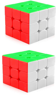 niveeka magic cube 3x3 pack of two(2 Pieces)
