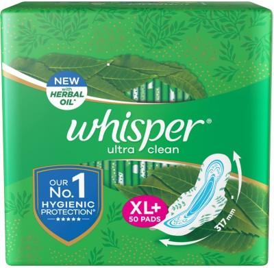 Whisper Ultra Clean XL+ (50pads) Pack of 1 Sanitary Pad