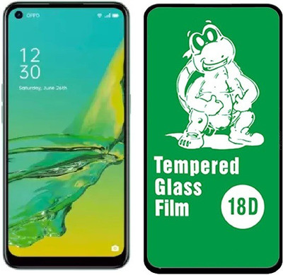 ISAAK Edge To Edge Tempered Glass for OPPO A92, OPPO A72, OPPO A52, OPPO A53, OPPO A54 18D Edge to Edge Tempered Glass(Pack of 1)
