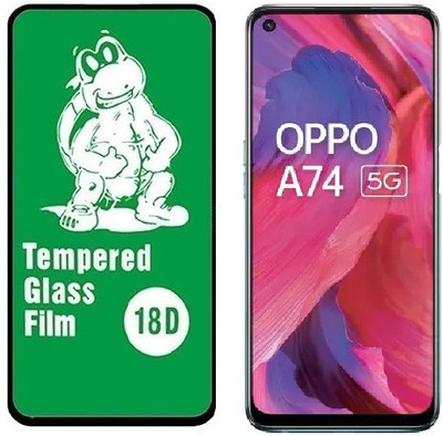 ISAAK Edge To Edge Tempered Glass for OPPO A74 5G 18D Edge to Edge Tempered Glass(Pack of 1)