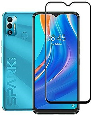 LIKEDESIGN Edge To Edge Tempered Glass for TECNO Spark 7T(Pack of 1)