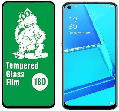 ISAAK Edge To Edge Tempered Glass for OPPO A32 18D Edge to Edge Tempered Glass(Pack of 1)