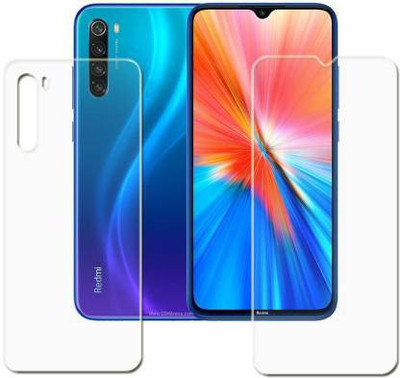 SOMTONE Front and Back Tempered Glass for REDMI NOTE 8 2021(Pack of 1)