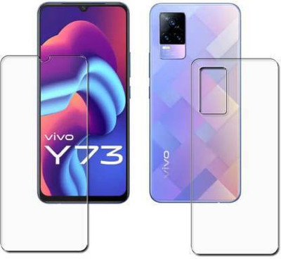 SOMTONE Front and Back Tempered Glass for Vivo Y73(Pack of 1)