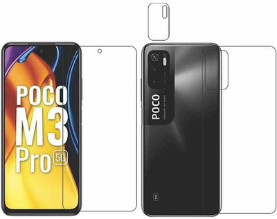 DOWRVIN Front and Back Tempered Glass for POCO M3 PRO 5G(Pack of 2)