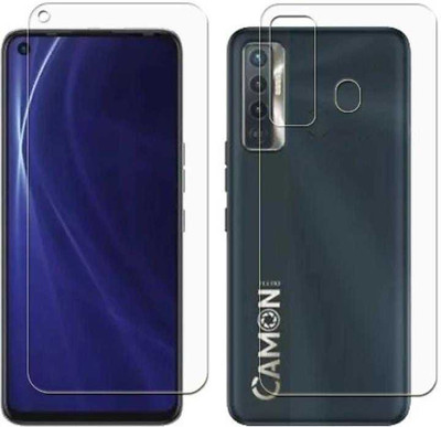 DOWRVIN Front and Back Tempered Glass for TECNO CAMON 17(Pack of 1)
