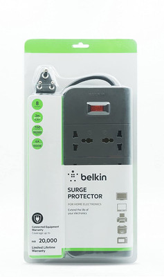 8% OFF on Belkin 8 Socket Surge Protector (F9E800zb)(Grey) 8% OFF on Belkin 8 Socket Surge Protector (F9E800zb)(Grey)